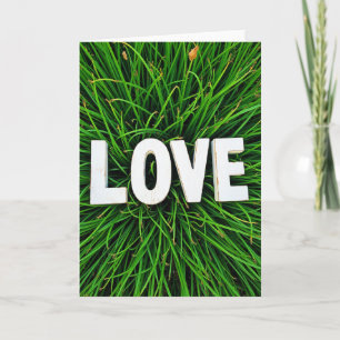 Simple Love Grass Card