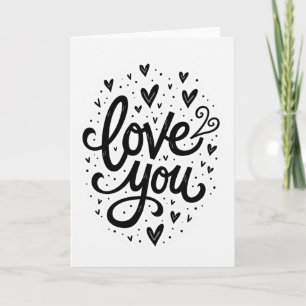 Simple Love Heart Sketch Card