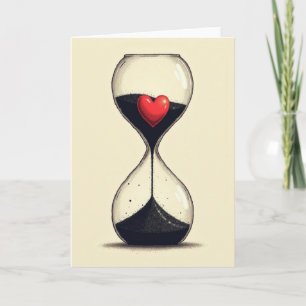 Simple Love Hourglass Card