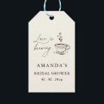 Simple Love is Brewing Coffee Bridal Shower  Gift Tags<br><div class="desc">Simple Love is Brewing Coffee Bridal Shower Tags</div>