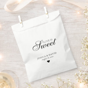 Simple Love is Sweet Wedding Favour Bag
