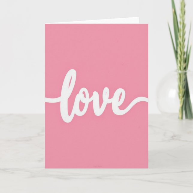 Simple Love Script Card (Front)