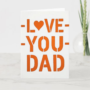 Simple Love You Dad Card
