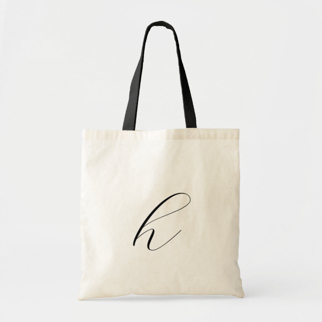 Simple lower case letter  tote bag (Front)