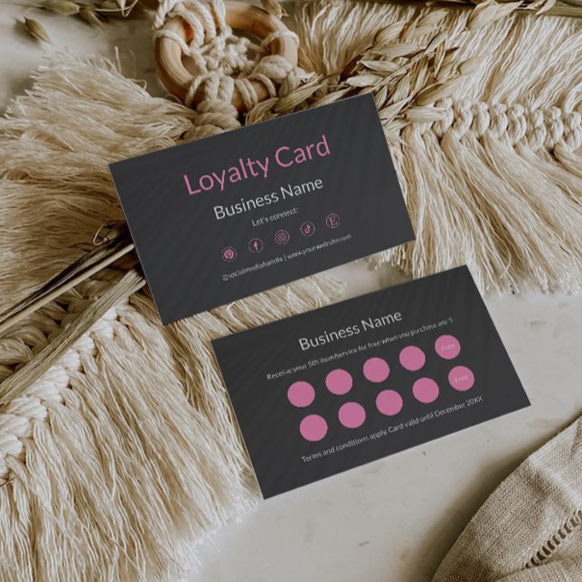 Simple Loyalty Card Template,  (Simple Loyalty Card Template,)