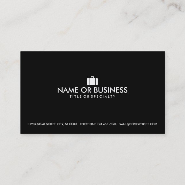 simple luggage business card (Front)