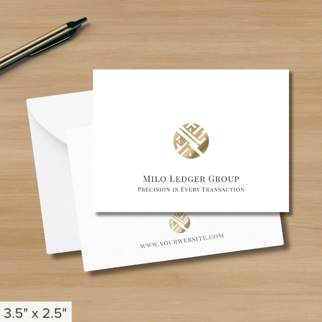 Simple Luxe Business Logo  Card (Creator Uploaded)