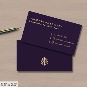 Simple Luxe Logo Business Card