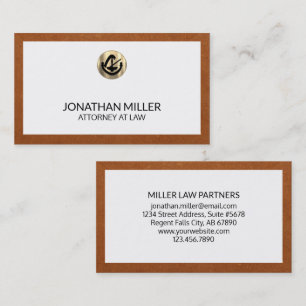 Simple Luxury Attorney at Law Business Card