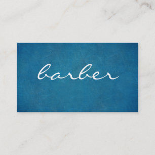 Simple luxury black & white barber typography business card