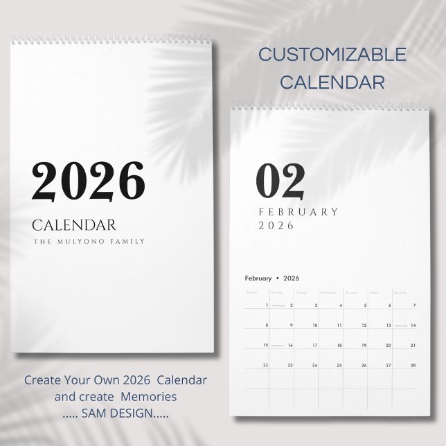 Simple Luxury Design Calendar (Creator Uploaded)