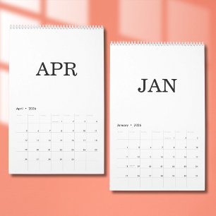 Simple Luxury Design Calendar