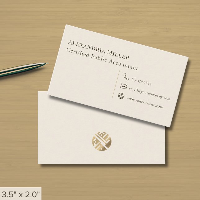 Simple Luxury Logo Business Card (Creator Uploaded)