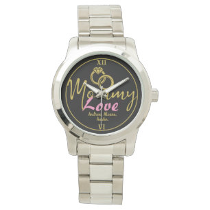 Simple luxury Mummy Mum Names Personalised Custom Watch