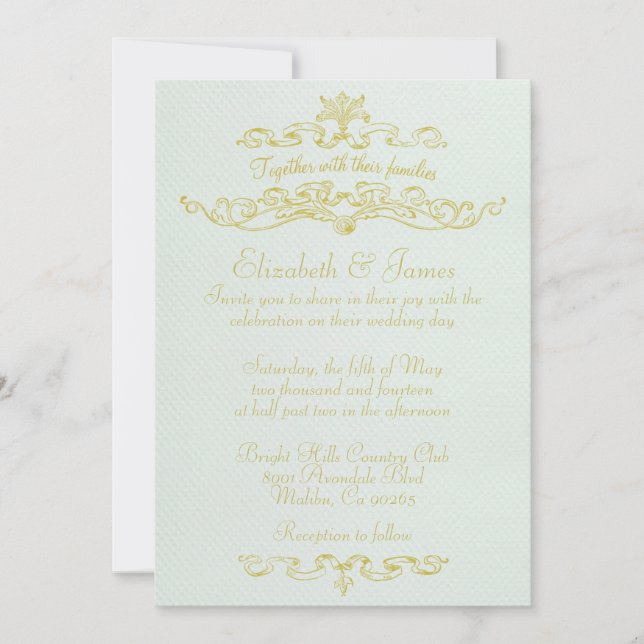 Simple Luxury Wedding Invitations (Front)