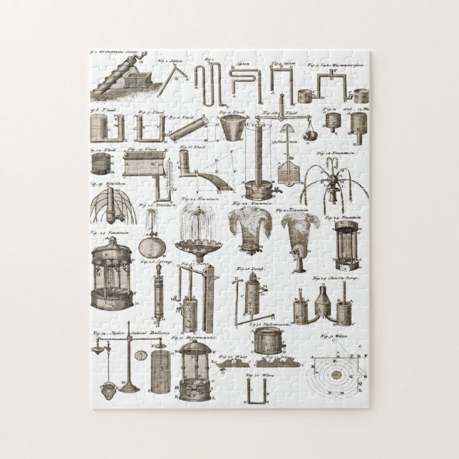 Simple Machines ~ Hydraulicks & Hydrostaticks ~ Jigsaw Puzzle (Vertical)