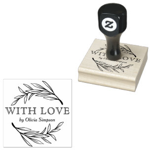 Simple Made With Love Small Business Rubber Stamp