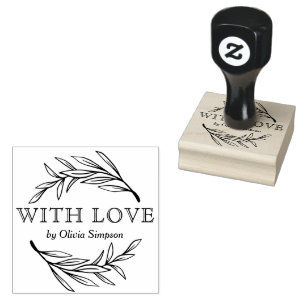 Simple Made With Love Small Business Rubber Stamp