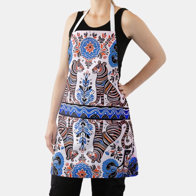 simple madhubani painting apron (Insitu)