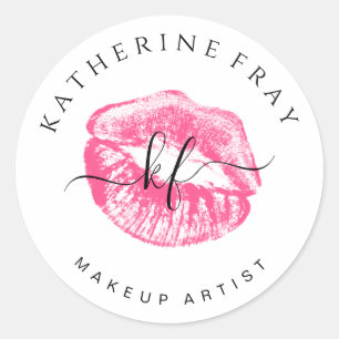 Simple Makeup Artist Logo Sticker