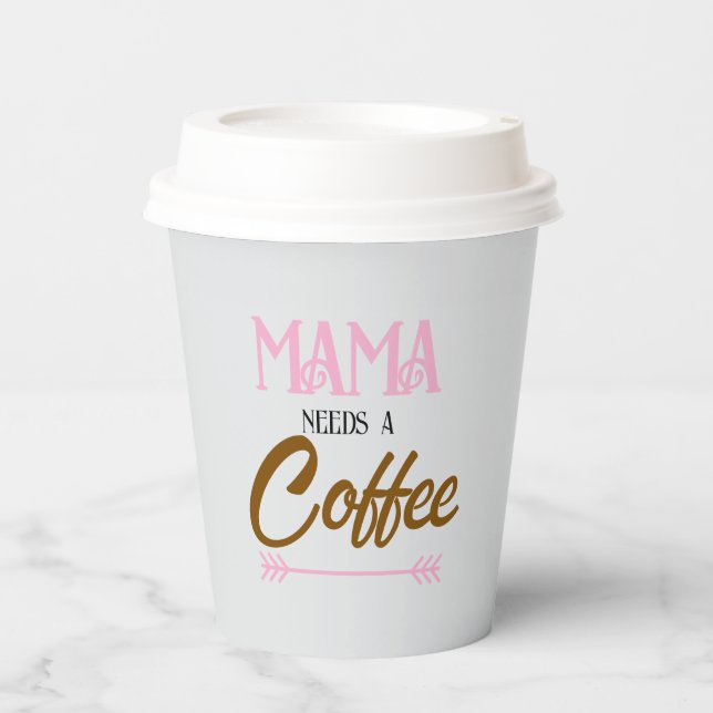 Simple Mama needs a coffee paper cup (Front)