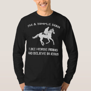 Simple Man: Horse Riding & Jesus Tee (40 character