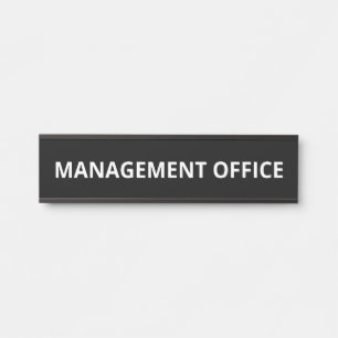 Simple Management Office Door Sign