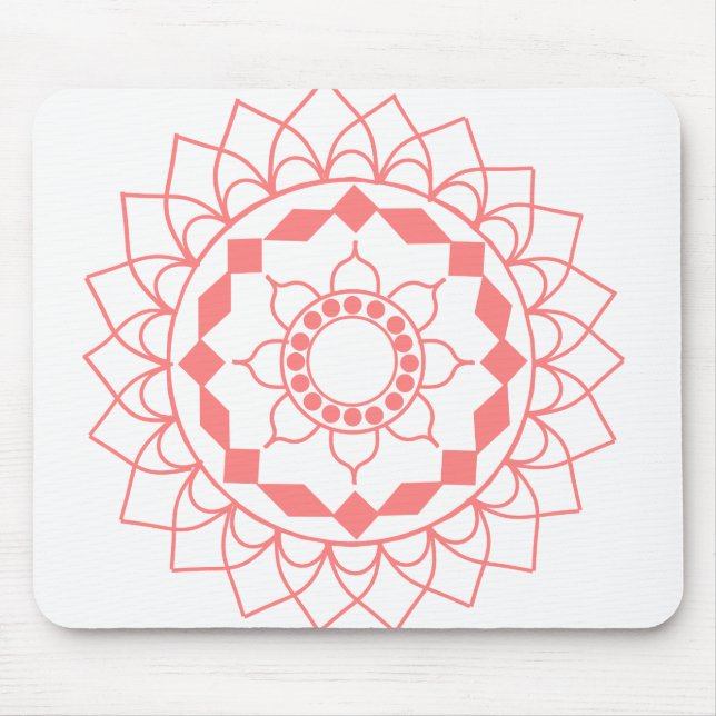 Simple Mandala Mouse Mat (Front)