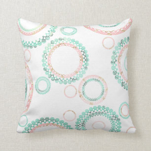 Simple Mandala Pattern (White) Cushion
