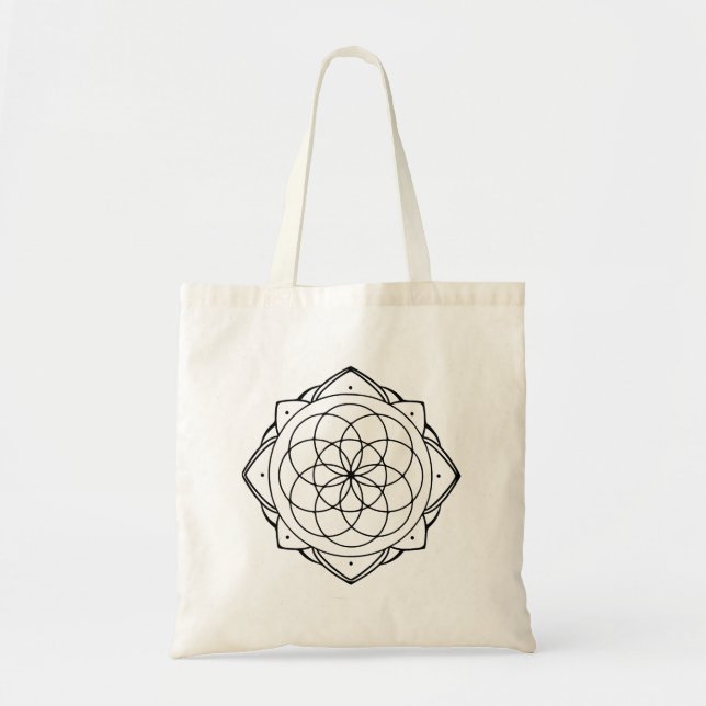Simple Mandala Tote Bag (Front)