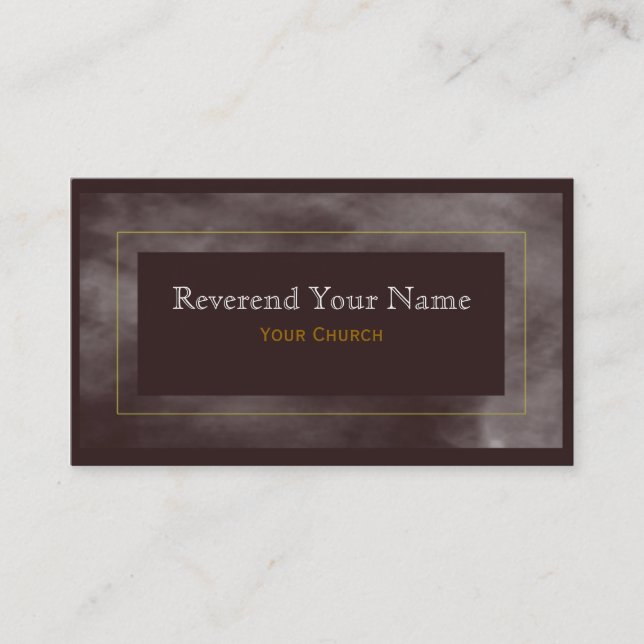 Simple Marble Business Card (Front)