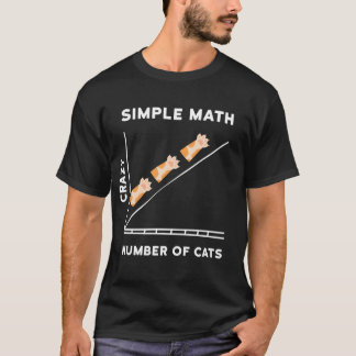 Simple Math Kitten Cats funny T-Shirt
