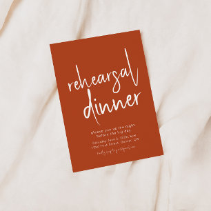 Simple Mauve Rehearsal Dinner Invitation