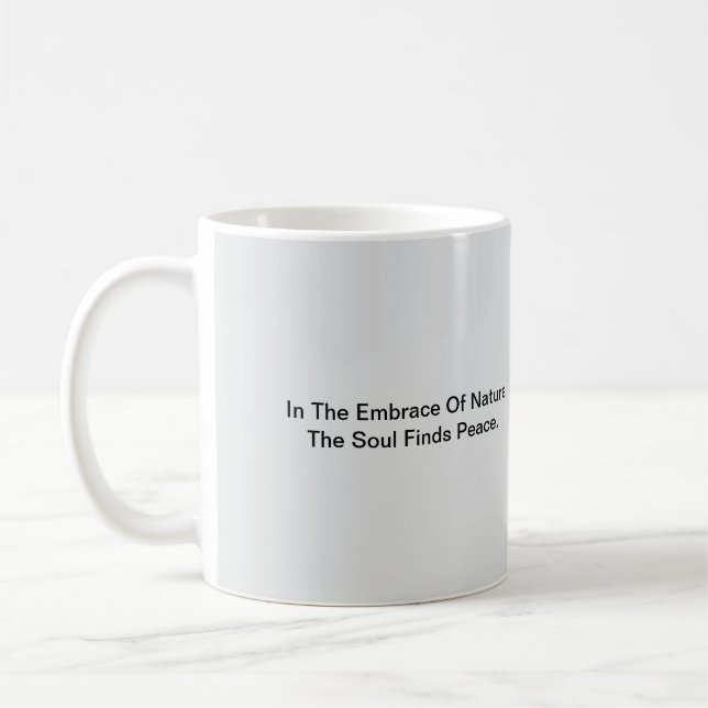 Simple Meaningful Aesthetic Words. Coffee Mug (Left)