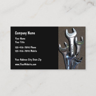 Simple Mechanic Tools Theme Business Cards