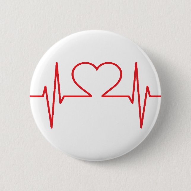 Simple Medical 6 Cm Round Badge (Front)