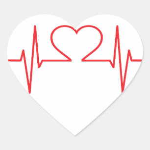 Simple Medical Heart Sticker