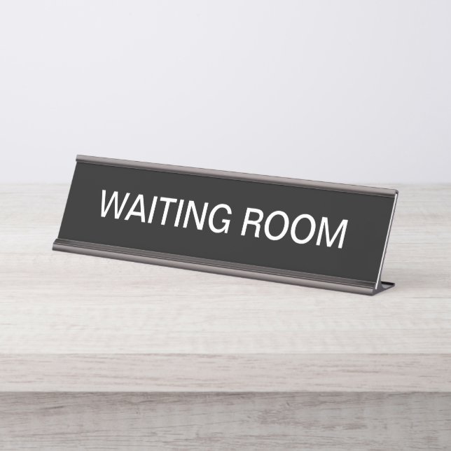 Simple Medical Office Waiting Room Sign (Front)