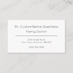 Simple Medical Professional Business Card