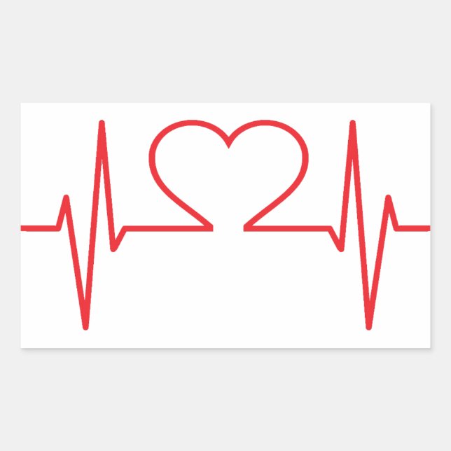 Simple Medical Rectangular Sticker (Front)