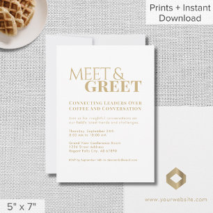 Simple Meet & Greet Business Networking Event Invitation