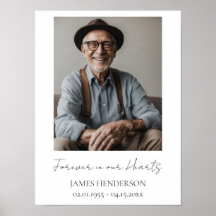 Simple Memorial Photo  Poster