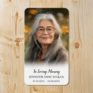 Simple Memorial Poem Sympathy Funeral Prayer Card