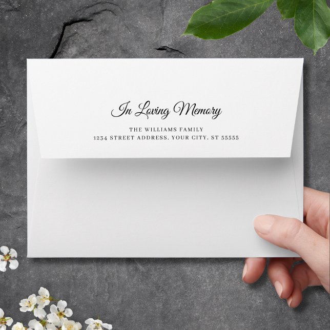 Simple Memorial Remembrance Tribute  Envelope (Creator Uploaded)
