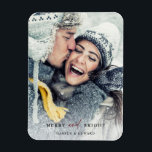 Simple Merry and Bright Photo Holiday  Magnet<br><div class="desc">Modern and simple Christmas | Holiday photo magnet.  For more advanced customisation of this design,  please click the BLUE DESIGN TOOL BUTTON.</div>