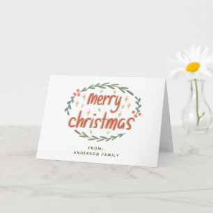 Simple Merry Christmas Greeting Card
