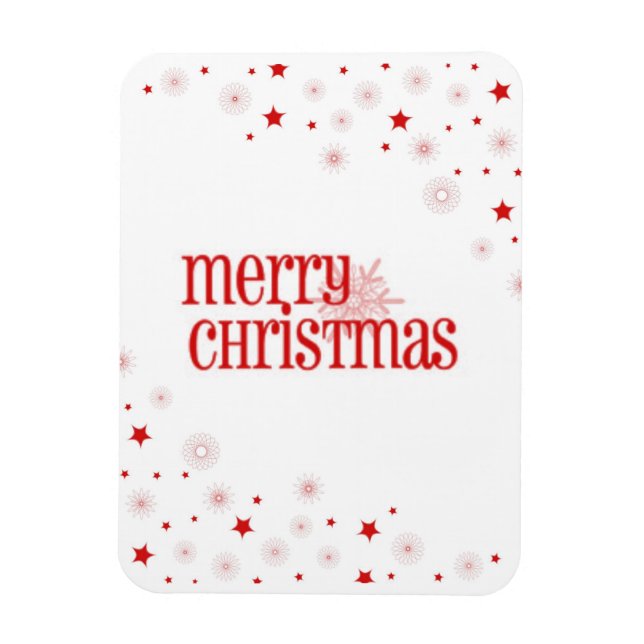 Simple Merry Christmas Magnet (Vertical)
