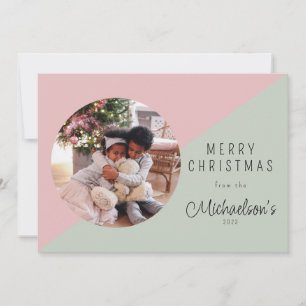 Simple Merry Christmas Photo Holiday Card