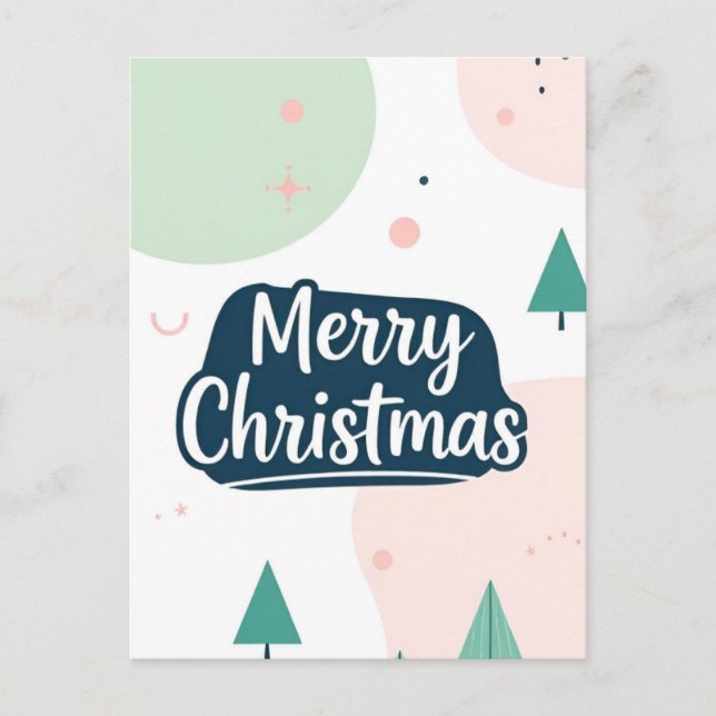 simple merry christmas postcard (Front)