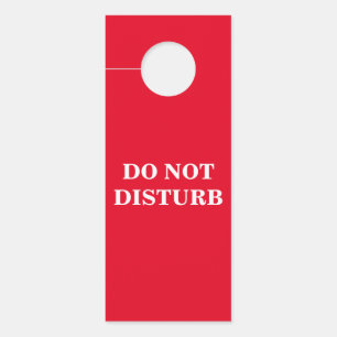 Simple Message Do Not Disturb Door Hanger